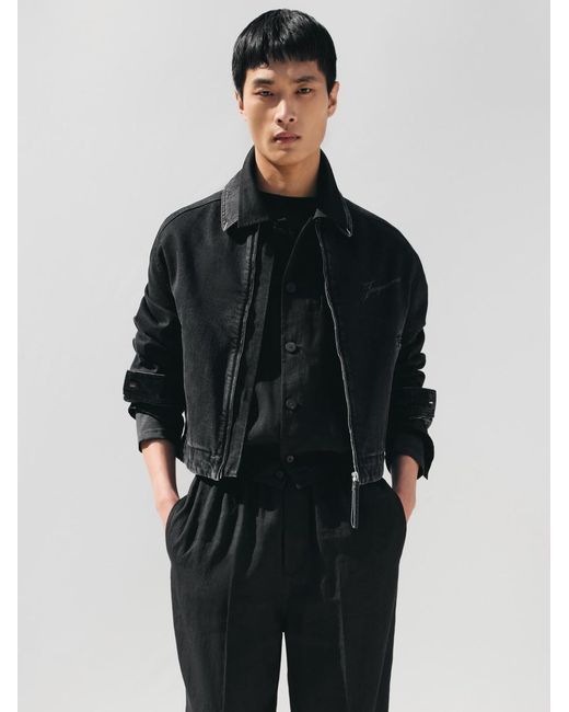 Jacquemus Black The De-Nîmes Canevas Jacket for men