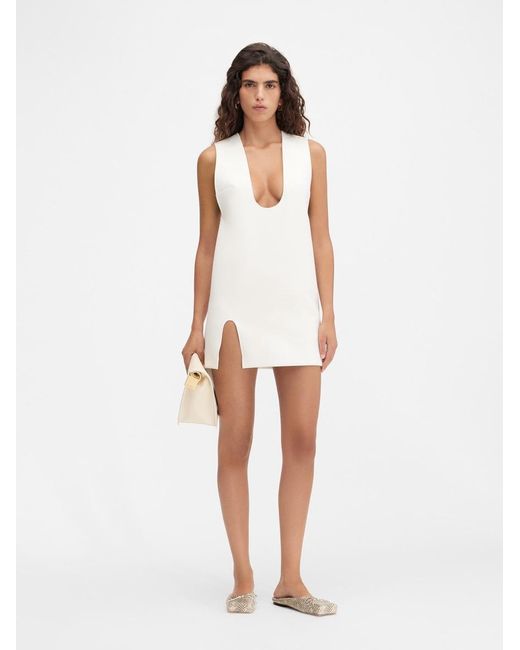 L'Abito Con Colletto A U di Jacquemus in White