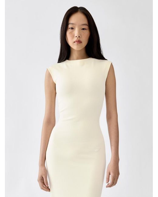 Jacquemus Natural The Alba Midi Dress