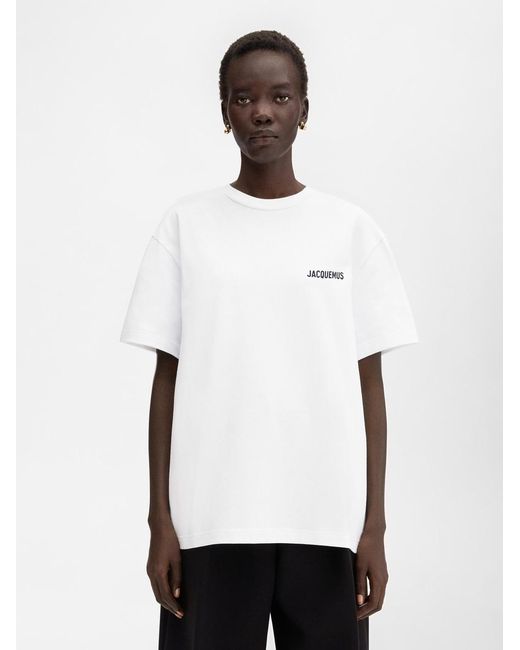 Jacquemus White The Dubai Address T-Shirt