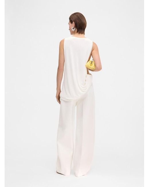 Jacquemus White The Peplo Top