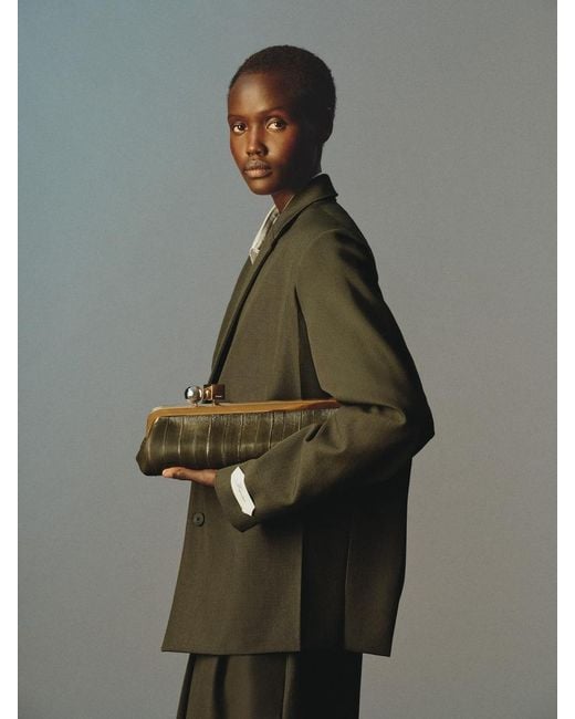 Jacquemus White The Salon Clutch