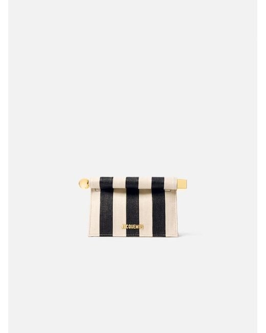 Jacquemus White The Small Rond Carré Clutch