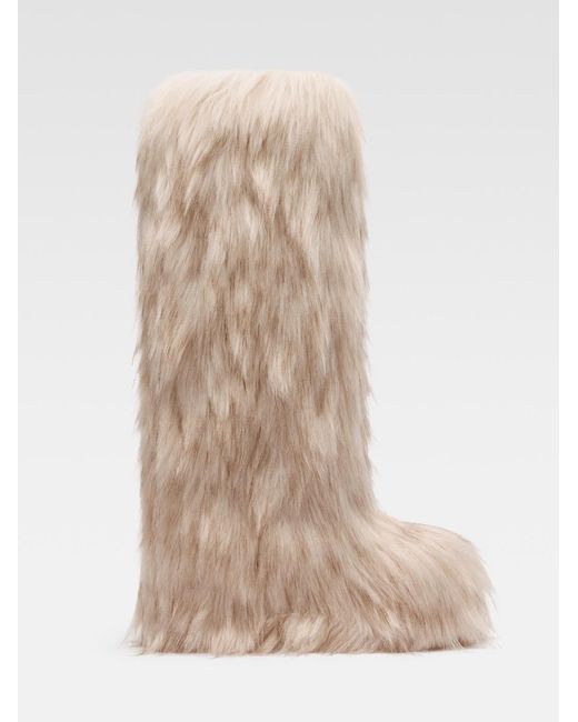 Jacquemus Natural The Yeti Moon Boot