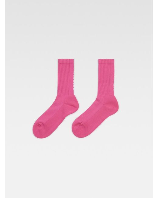 Les Chaussettes Biancu Jacquemus en coloris Pink