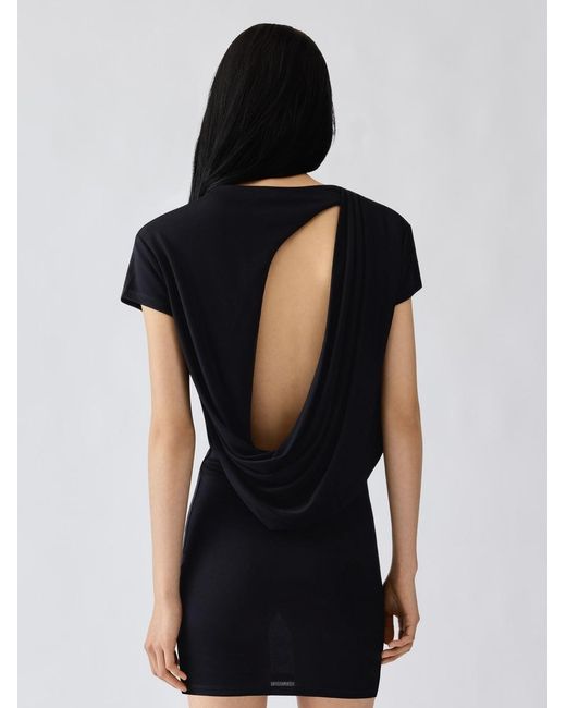 Jacquemus Black The Mistral Short-Sleeve Dress