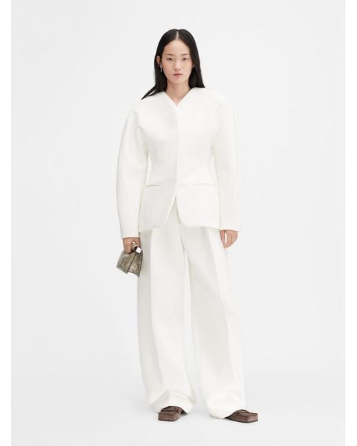 Jacquemus White The Ovalo Jacket