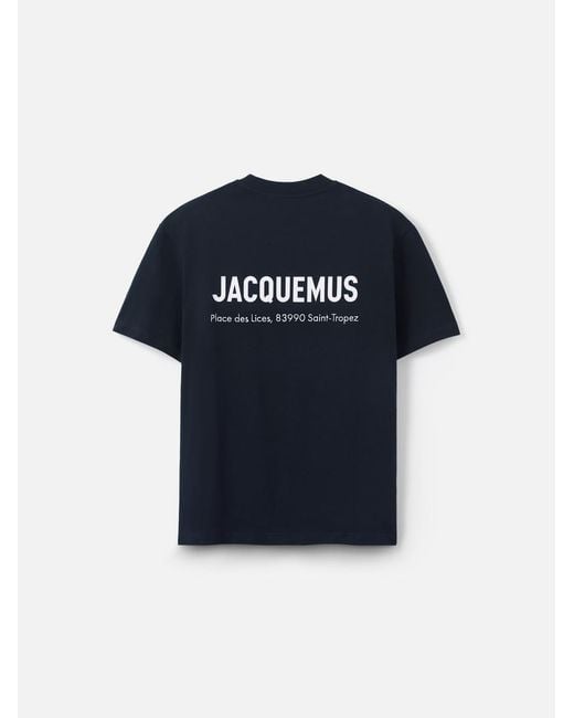 Jacquemus Blue The Saint Tropez Place Des Lices Address T-Shirt