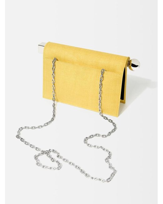 La Pochette Rond Carré Piccola di Jacquemus in Yellow