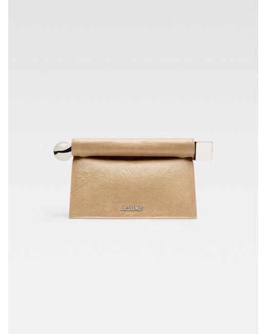 Jacquemus The Rond Carré Clutch in White | Lyst