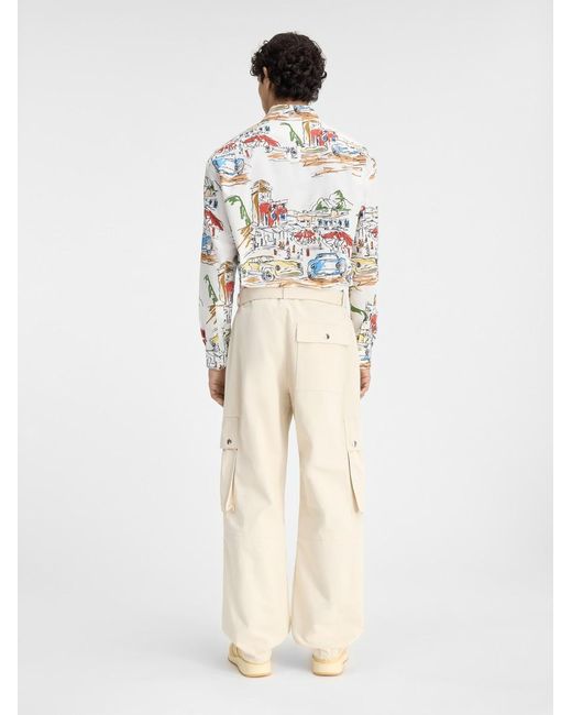 Jacquemus White The Cargo Pants for men