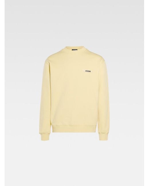 Jacquemus Yellow Sweatshirt With Logo