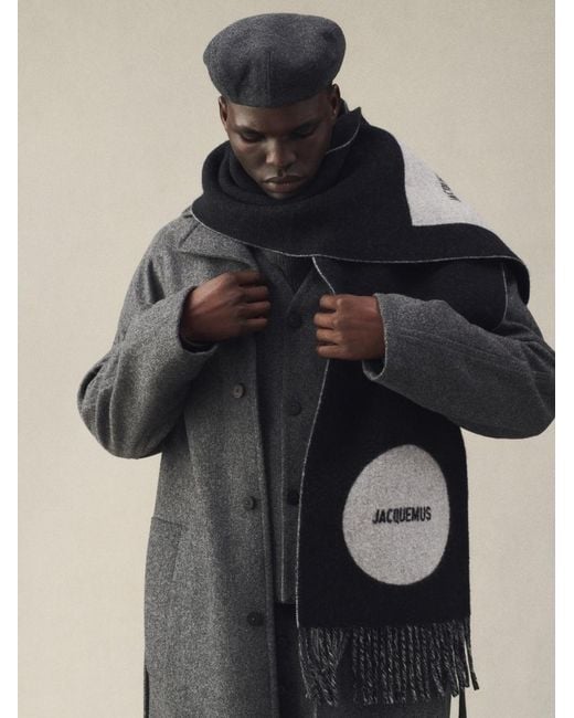 Jacquemus Black The Rond Carré Scarf for men