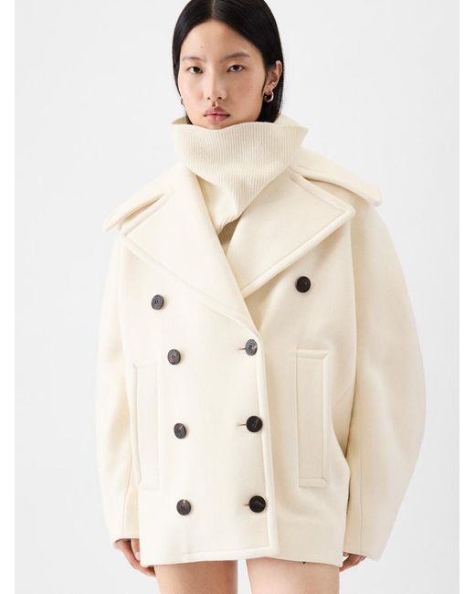Jacquemus Natural The Ovalo Peacoat