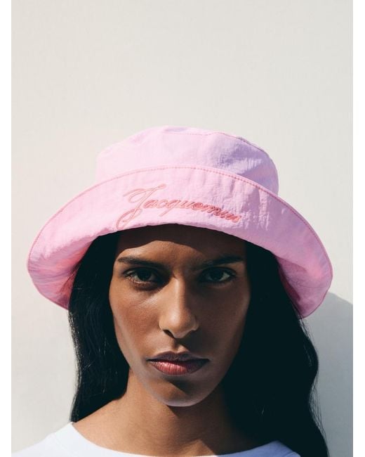 Jacquemus Pink The Baluchon Bucket Hat for men