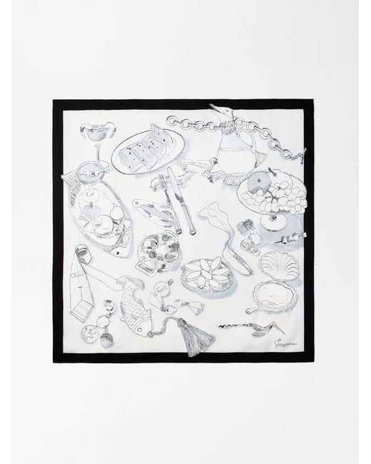 Jacquemus Black The Cocktail Large Scarf for men