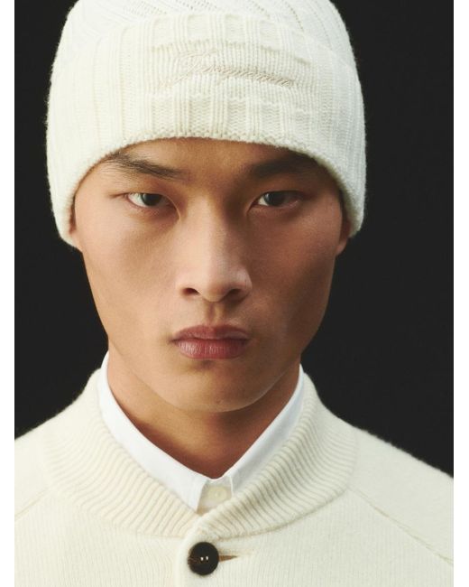 Jacquemus White The Tourni Beanie