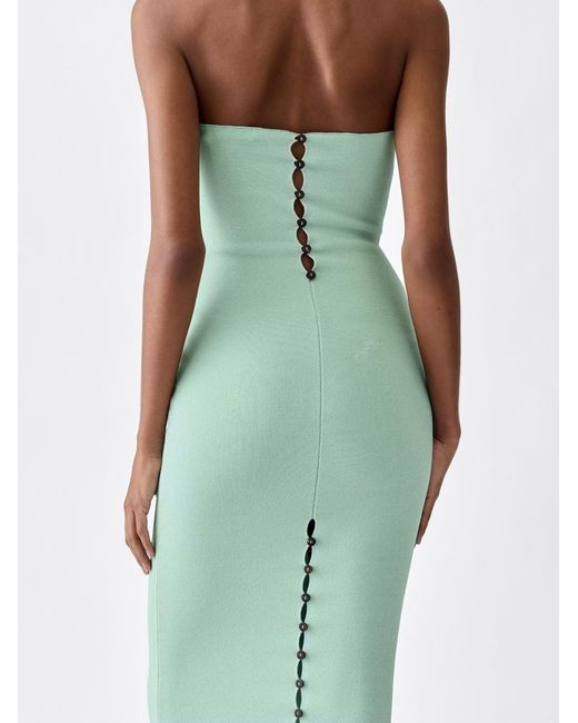 Jacquemus Green The Sera Knit Dress