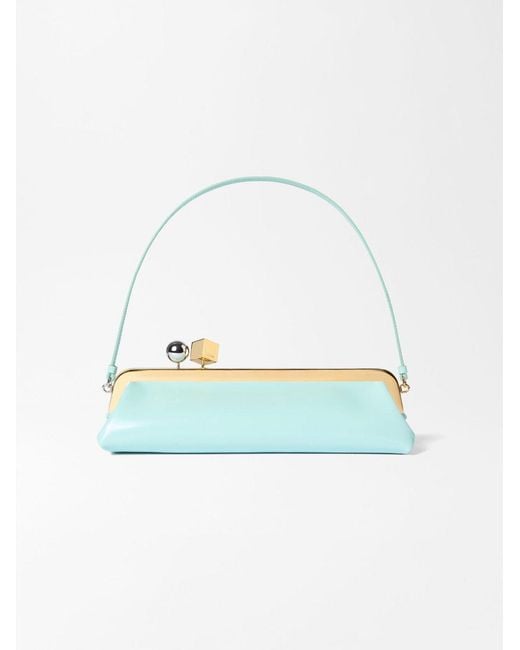 Jacquemus Blue The Salon Clutch