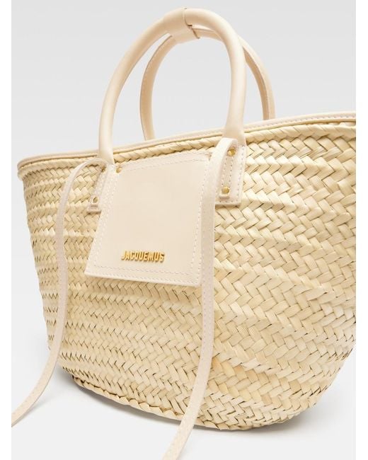 Jacquemus Natural 'Le Panier Soli' Shopping Bag