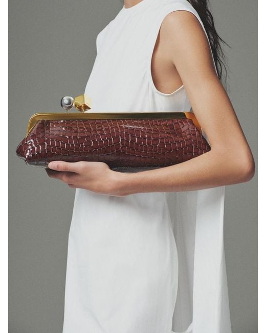 Jacquemus White The Salon Clutch