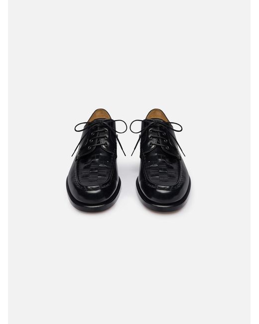 Jacquemus Black The Woven Derby Shoes