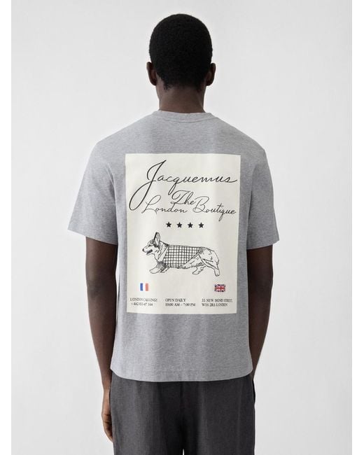 Jacquemus Gray The London Corgi T-Shirt