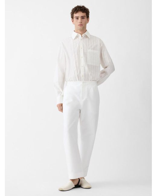 Jacquemus White The Gardian Pants for men