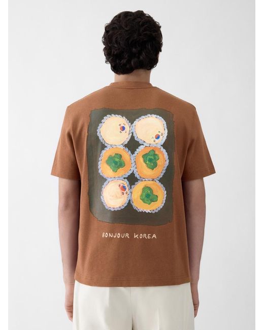 Jacquemus Brown The Bonjour Korea T-Shirt for men