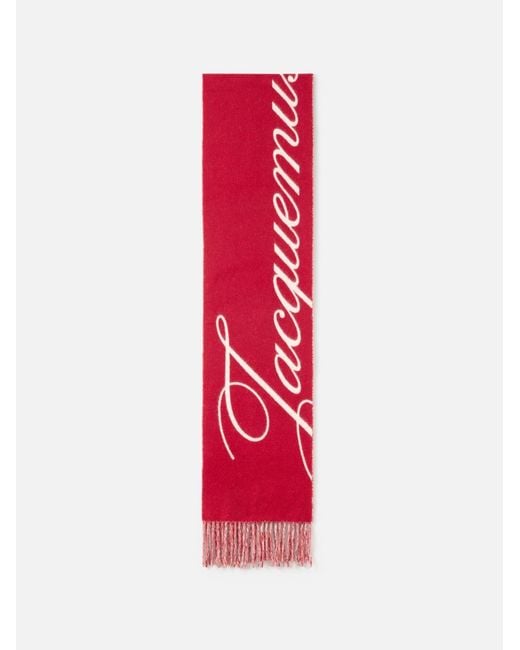 Jacquemus Red The Atelier Scarf