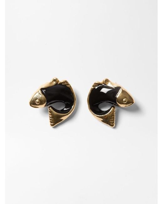 Jacquemus Black The Poisson Earrings