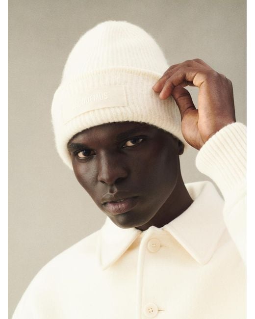 Jacquemus White The Gros Grain Beanie