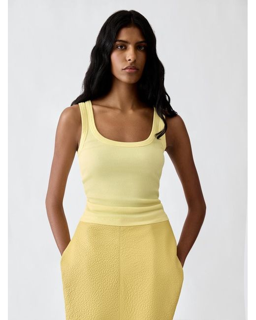 Jacquemus White The Gros Grain Tank Top