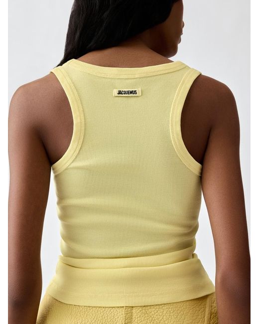 Jacquemus White The Gros Grain Tank Top