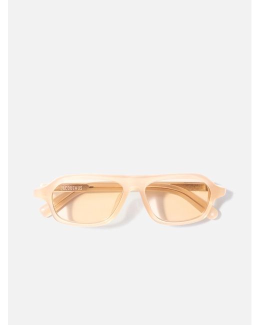 Jacquemus Natural The Becane Sunglasses