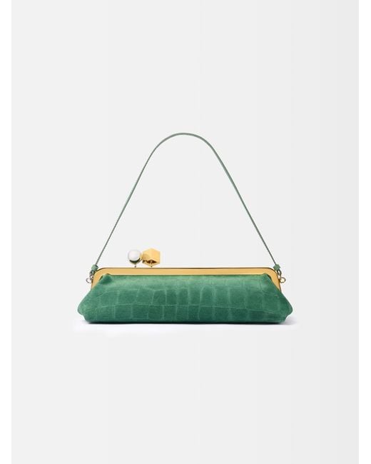 Jacquemus Green The Salon Clutch
