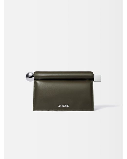 Jacquemus Green The Rond Carré Clutch