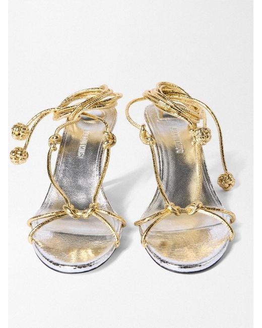 Jacquemus White The Tourni Sandals