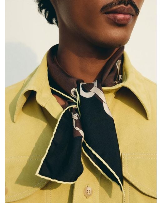 Jacquemus Black The Pampille Silk Scarf