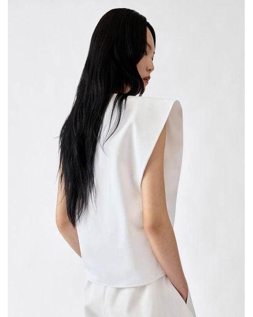 Jacquemus White The Drap Top