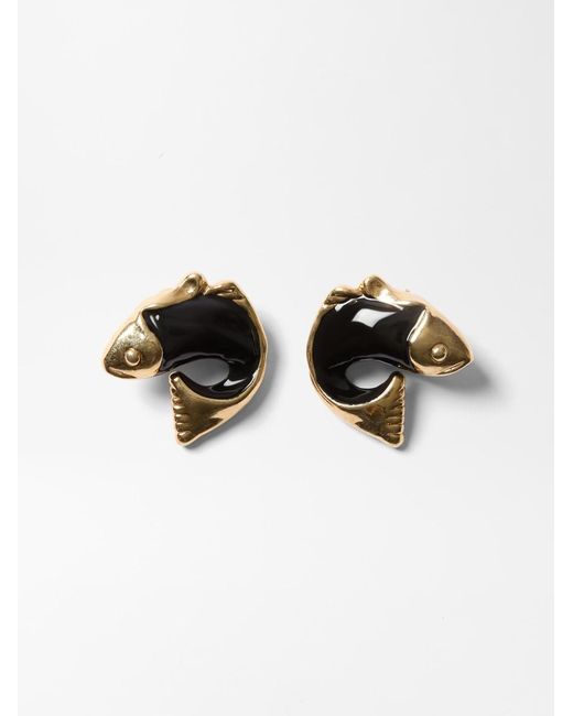 Jacquemus Black Die Poisson Ohrringe