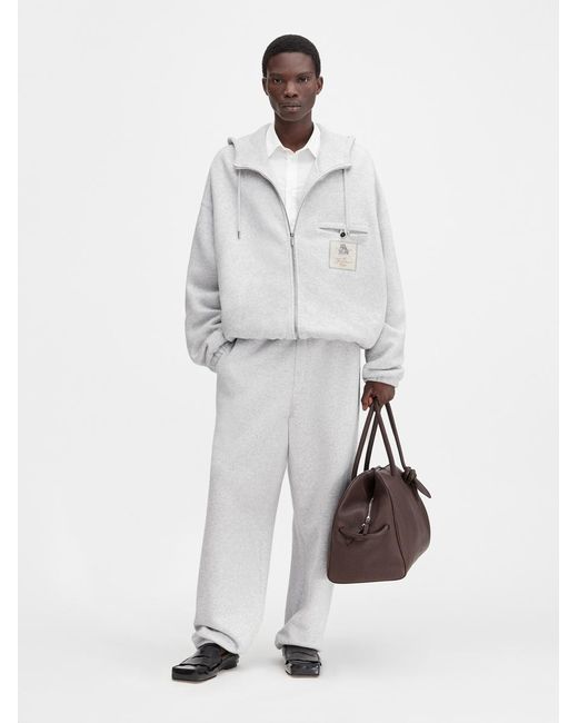 Jacquemus White The Torneo Hoodie for men