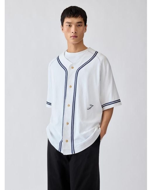 Jacquemus White The Baseball Shirt for men