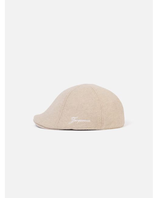 Jacquemus White The Atelier Beret for men