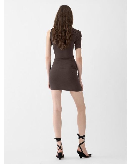 Jacquemus Natural The Drapeado Mini Dress