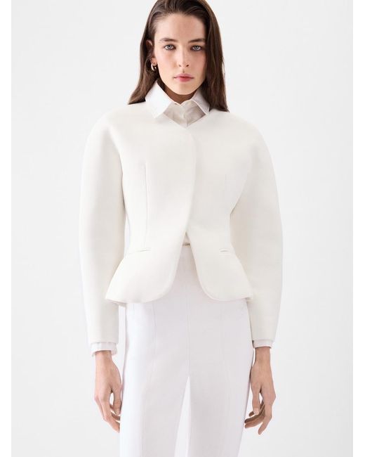 Giacca Mini Ovalo di Jacquemus in White