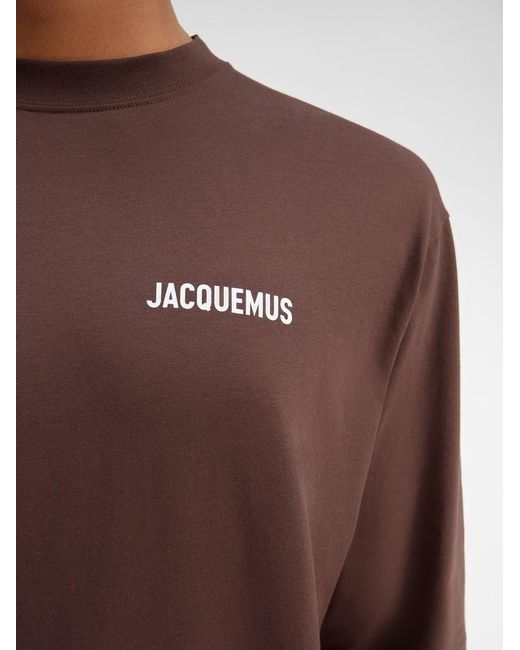 Jacquemus Brown Le T-Shirt Manches Longues