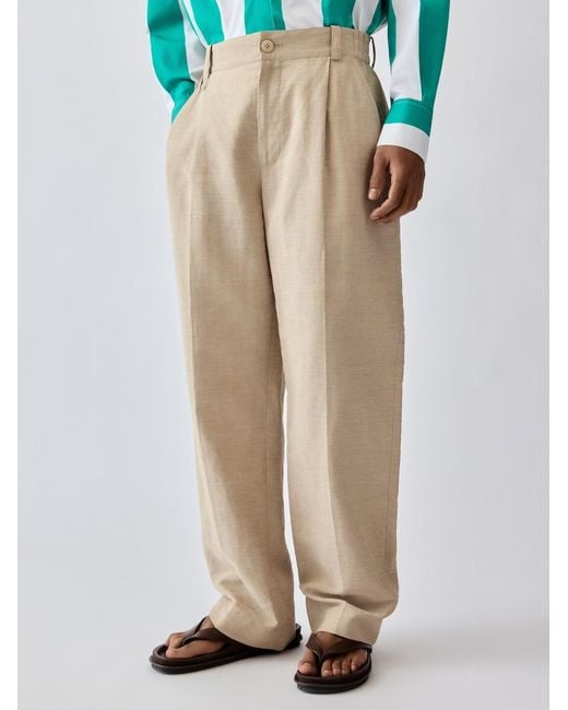 Jacquemus Blue The Linen Croisière Pants
