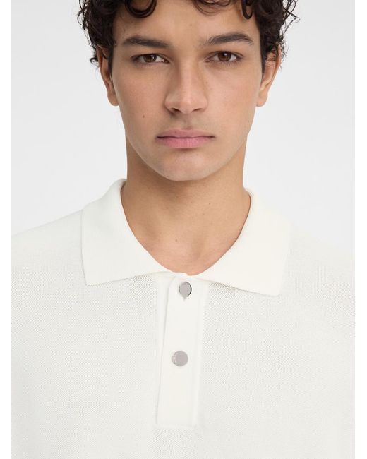 Jacquemus Das Gestrickte Polohemd in White für Herren