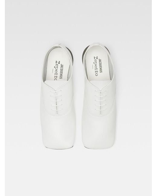 Jacquemus White X Repetto Les Zizi 30Mm Derby Shoes